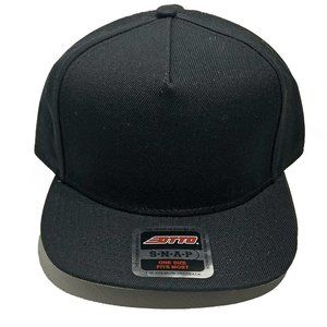 OTTO 158-1176 WOOL BLEND TWILL SQUARE FLAT VISOR 5 PANEL SNAPBACK 7-HAT BUNDLE